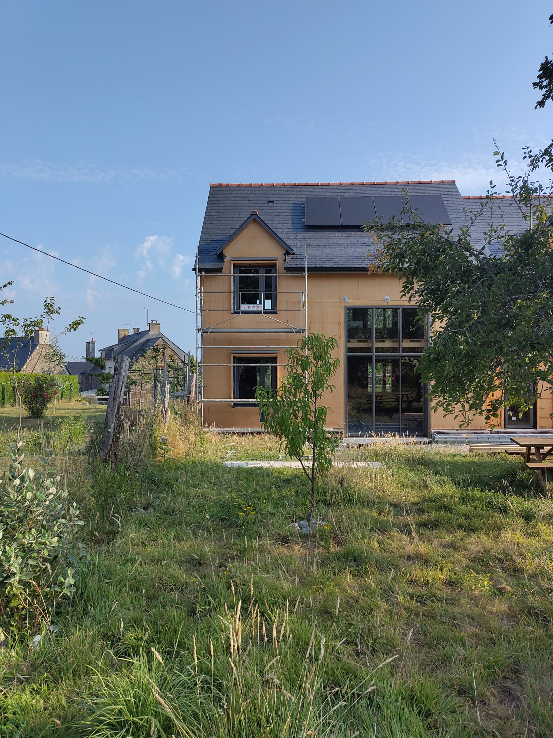 Chantier maison écologique Dol-de-Bretagne